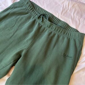 L.L.Bean Sweatpants Men XXL 28” Inseam Green Lounge Pants Cotton Blend